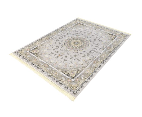 فرش ماشینی کلاسیک کد 120055 سیلور