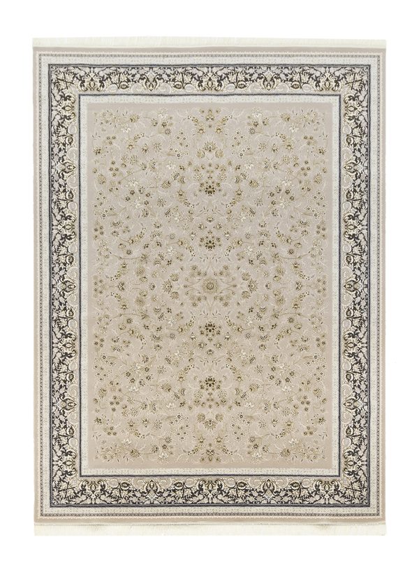 فرش ماشینی کلاسیک کد 120065 کرم