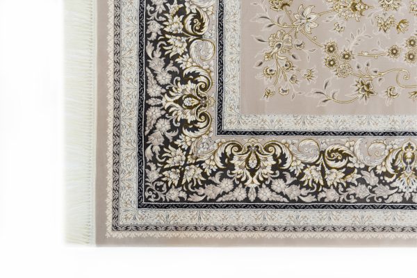 فرش ماشینی کلاسیک کد 120065 کرم