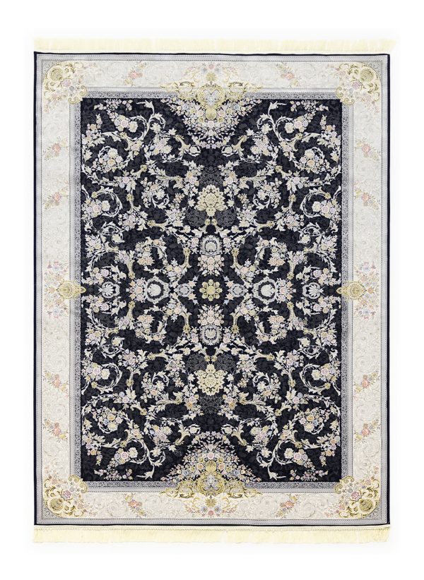 فرش کلاسیک کد 120065 سرمه ای